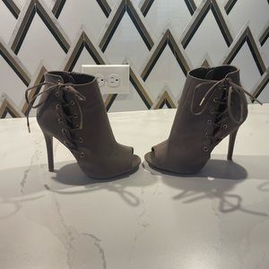LAST DAY SALE - Tie Up Bootie Heels